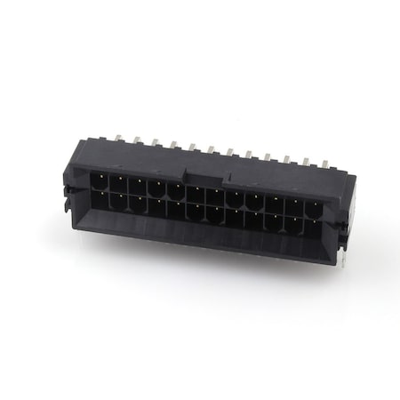 Molex Rectangular Power Connector, 24 Contact(S), Male, Solder Terminal, Receptacle 438100022